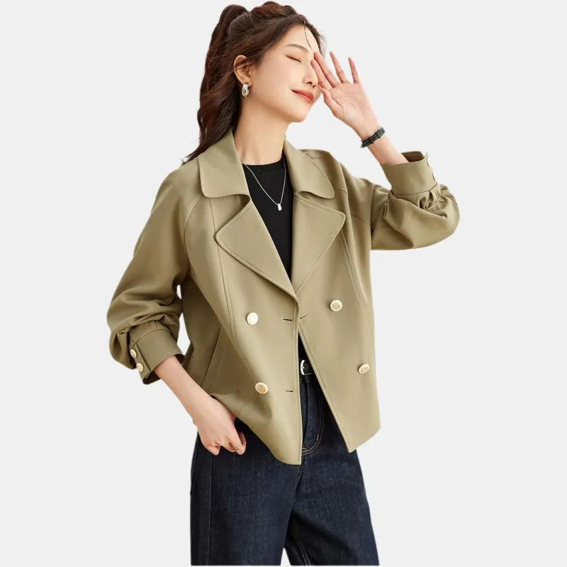 TERRE BLEUE Jackets Coats Women's Khaki-5