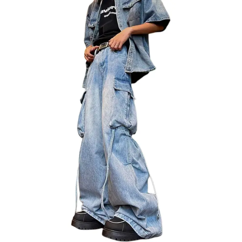 Concubine Zhu Jeans Women's Light Blue-2