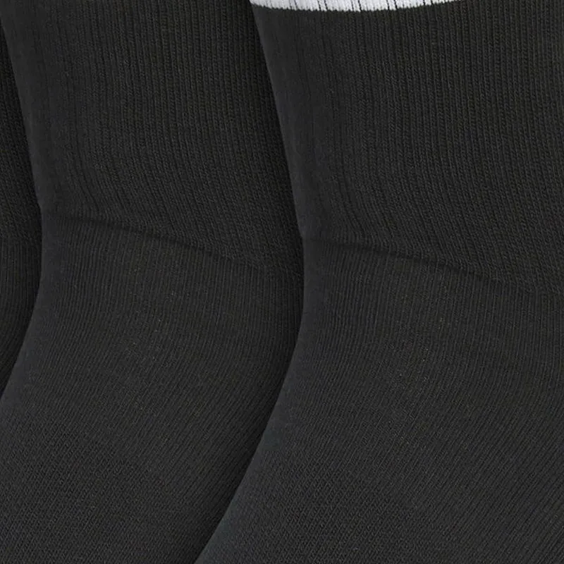 Adidas CUSHIONED CREW Mid Calf Socks Unisex 3 Pack Black/White-1