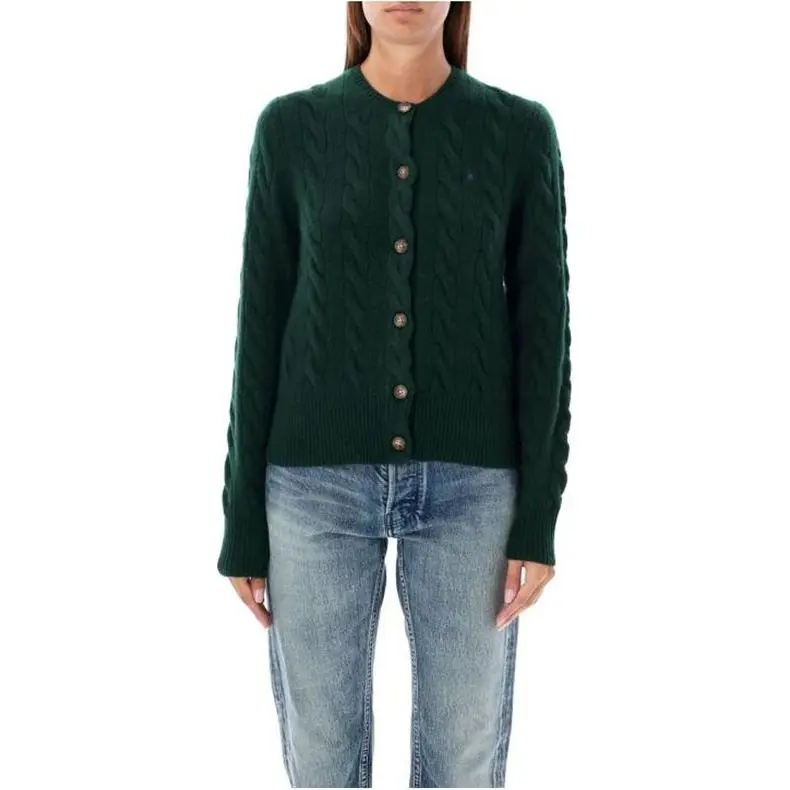 Polo Ralph Lauren Pony Embroidered Cable Knit Cardigan-2
