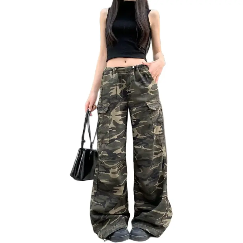 Concubine Zhu Jeans Women's Camouflage-1