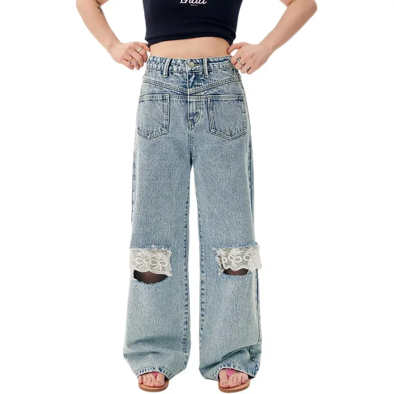 CHUU Jeans Women's Light Denim Blue-3