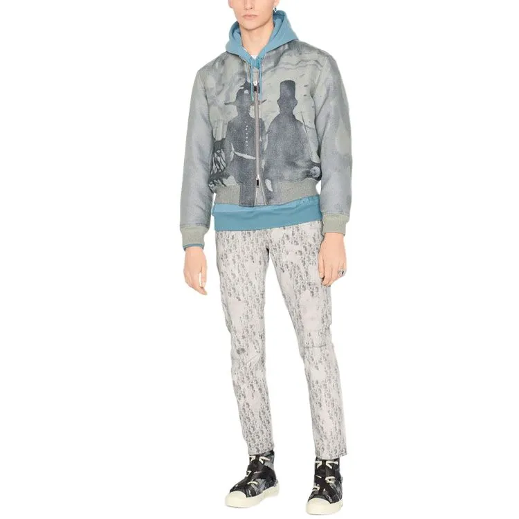 DIOR Quarterly New Products Jeans Men White-2
