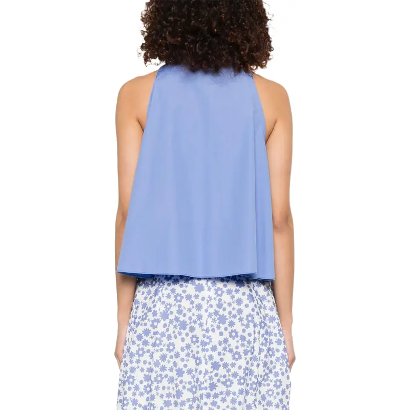 MARNI Flared Cotton Blouse-2