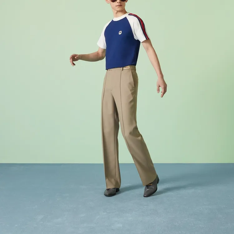 GUCCI Casual Pants Men Khaki-1