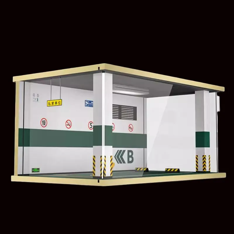 Kavi Parking Lot Scenario 1/18 Model Car Display Case Model Accessories-3