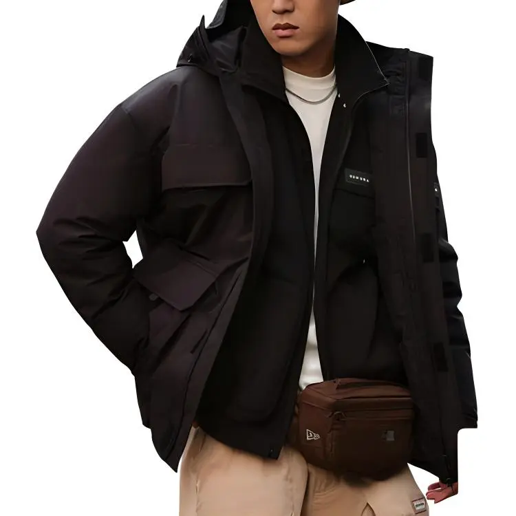 New Era FW24 Down Jacket Unisex Black-3