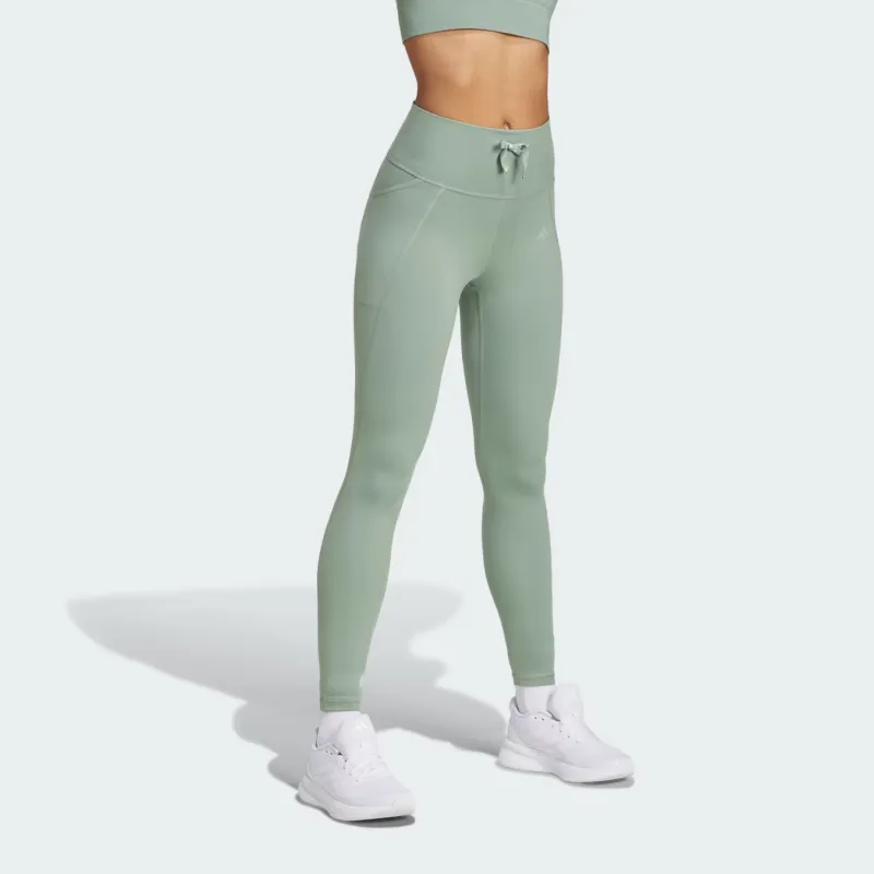 Adidas Women's Essentials Leggings Silver Green-4