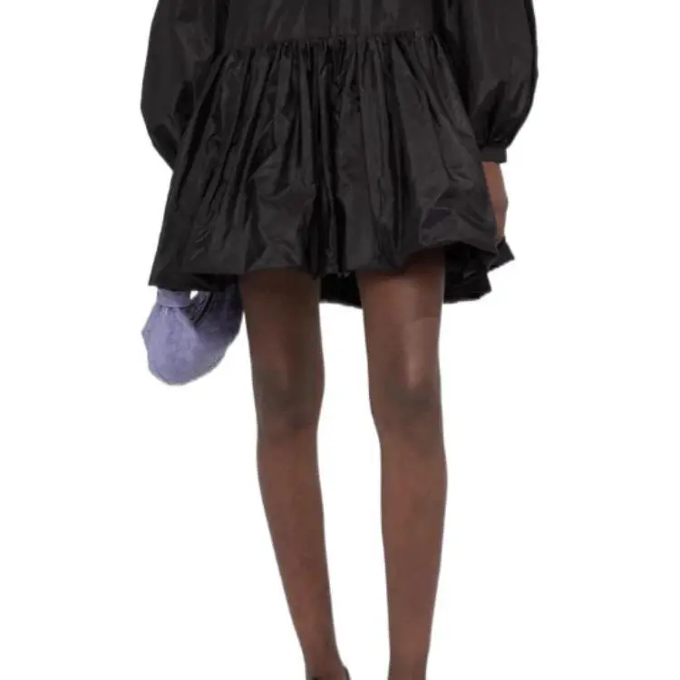 Valentino Long-Sleeved Dresses Women's Black-6