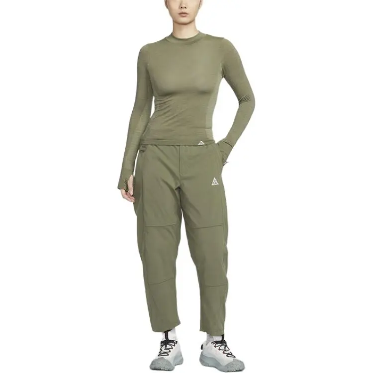 Nike ACG Knitted Sports Pants Women's Green-3