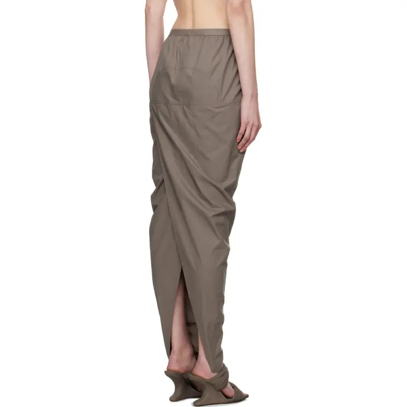 RICK OWENS/RO Casual Long Skirt Women's Taupe-1