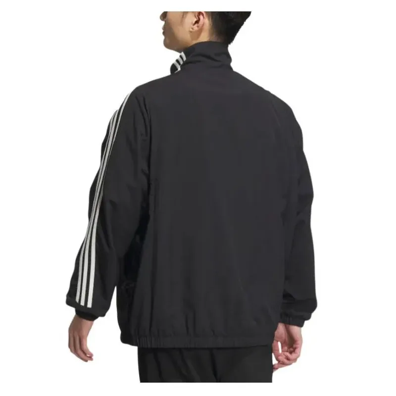 Adidas Jackets Unisex Black+Shopping Bag-3