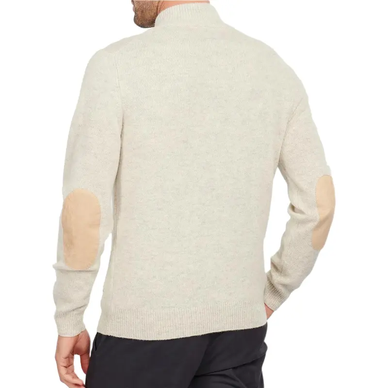 BARBOUR High Neck Half Buttoned Knit Jumper-2