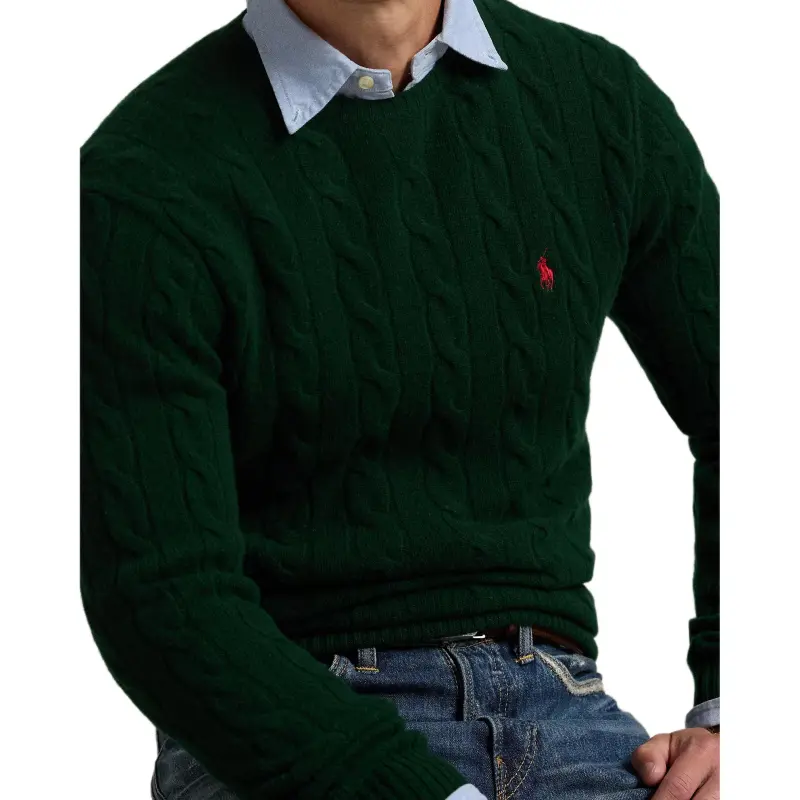 Ralph Lauren Polo Pony Cable knit Cotton Jumper-3