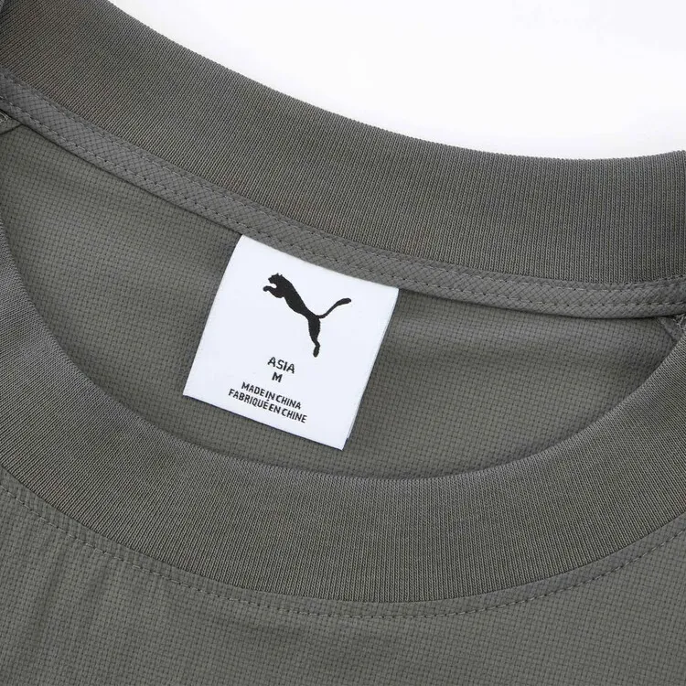 PUMA ESS ELEVATEDWOVEN T Shirt Unisex Gray-2