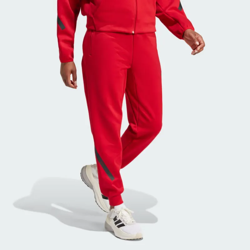 Adidas Women's Z.N.E. Tracksuit Bottoms Team Power Red 2-2