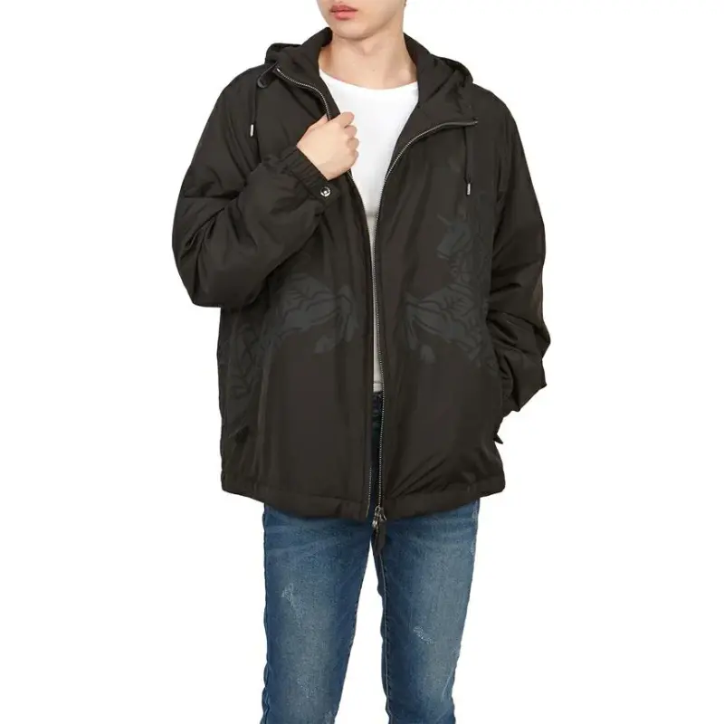 Burberry Ekd Print Hooded Jacket-4