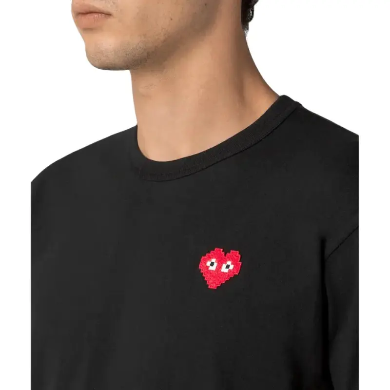 CDG Play CDG Play X INVADER Pixel Series T Shirts Men Black-4