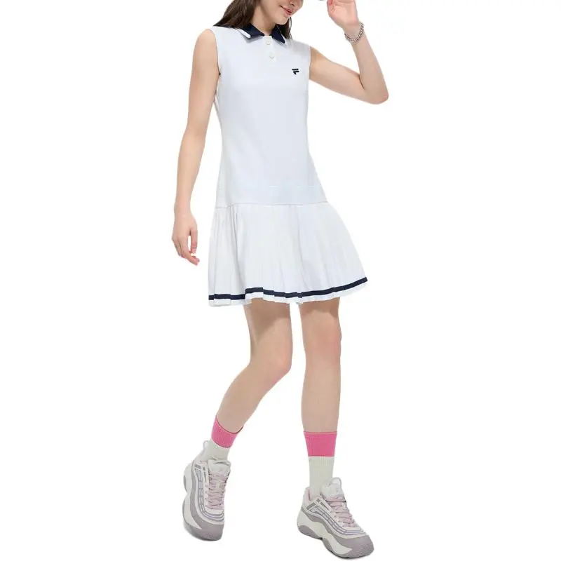 FILA FUSION FUSION LIFEFOB Collection Sleeveless Dress Women's Standard White-2