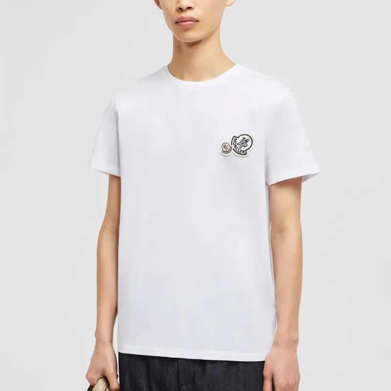 Moncler Double Logo Crewneck T Shirt-3