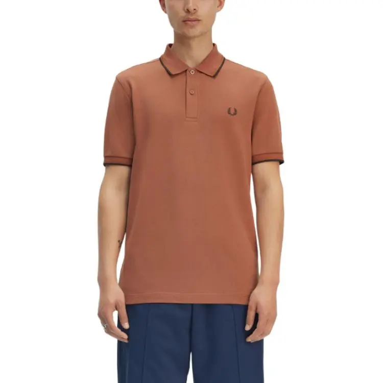 FRED PERRY Polo Shirt Men's Brown-2