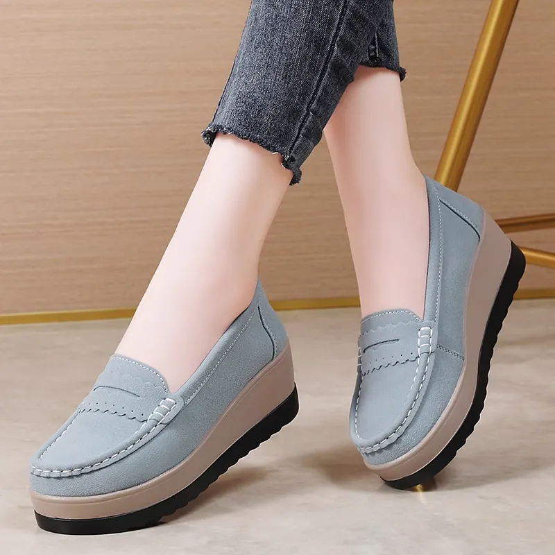 Reivanti Casual Single Shoes Women's Light Blue-1