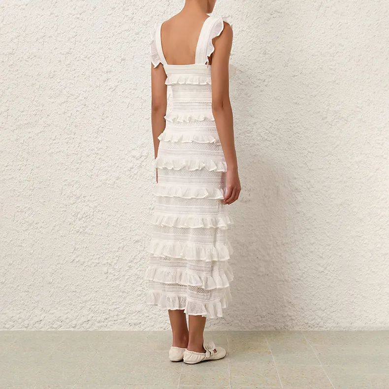 Zimmermann Kaleidoscope Ruffled Midi Dress-2