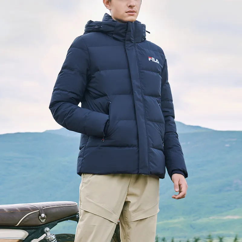 FILA Down Jacket Men's Navy Blue-1