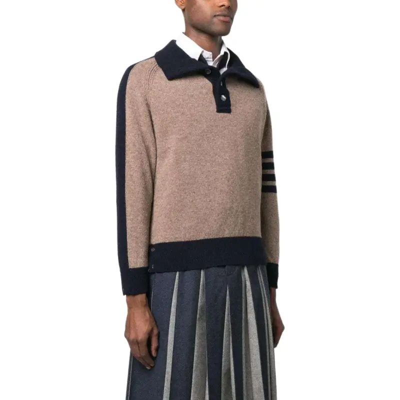 THOM BROWNE THOM BROWNE FW23 Early Autumn Collection Sweaters Men Brown-3