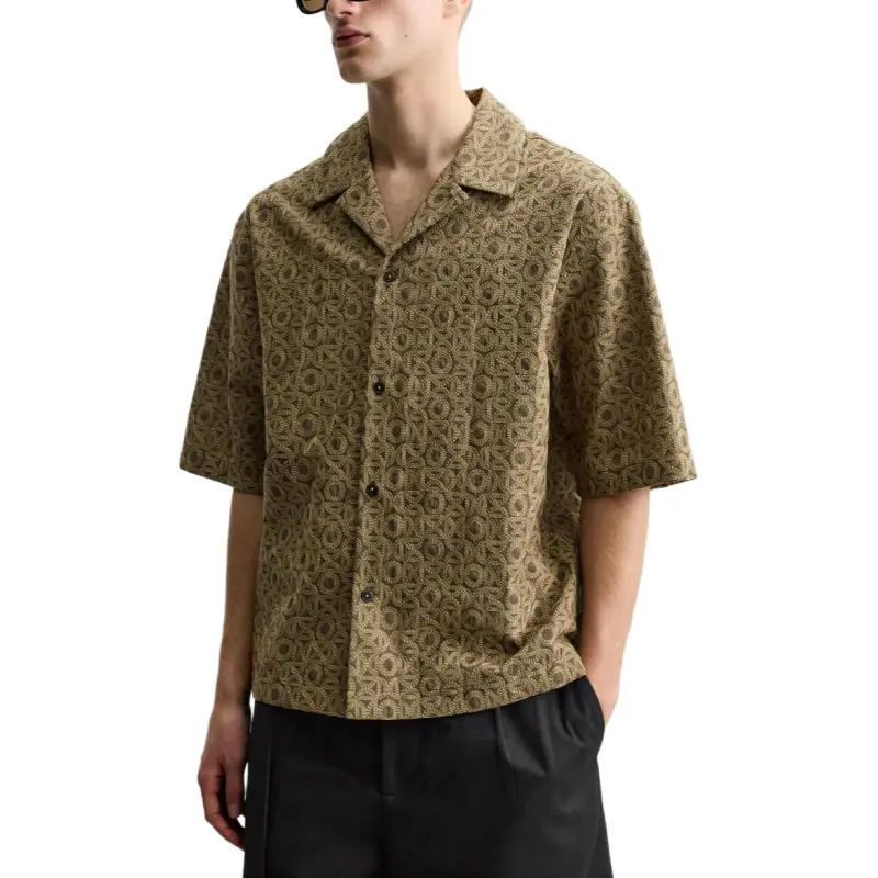 ZARA Shirts Men Light Brown-4
