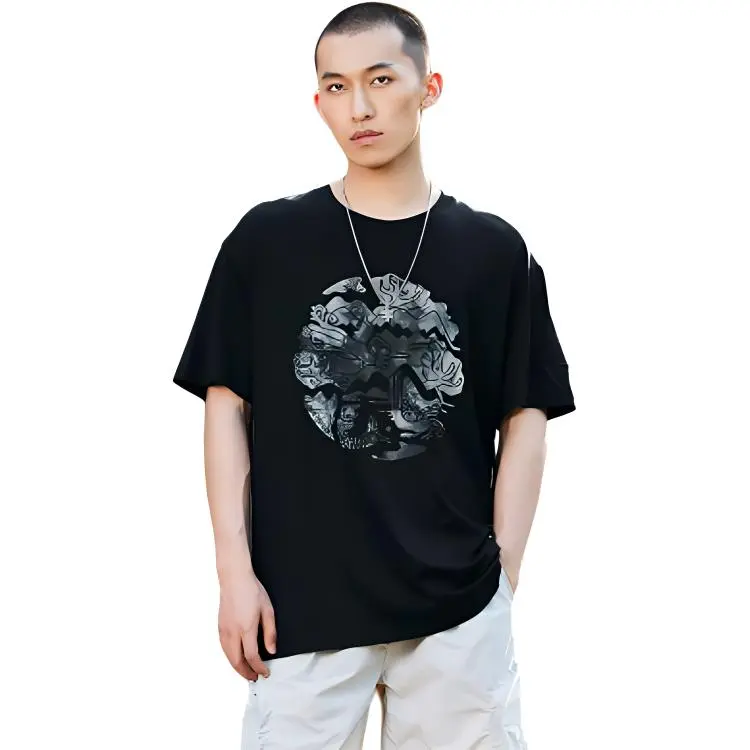 LiNing T Shirts Unisex Black-2