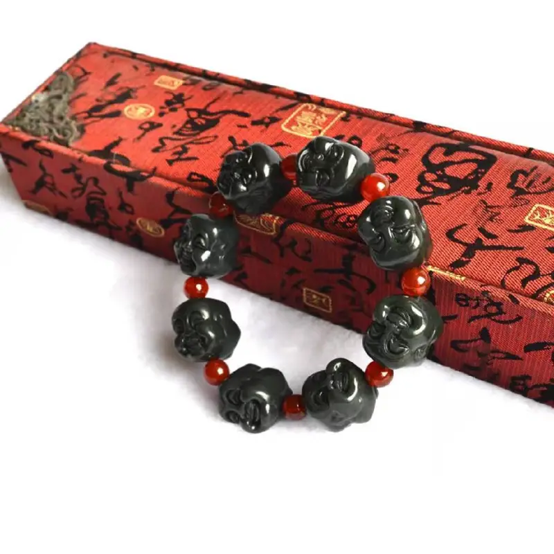 Grace Hetian Jade Bracelets Green Jade Unisex-7