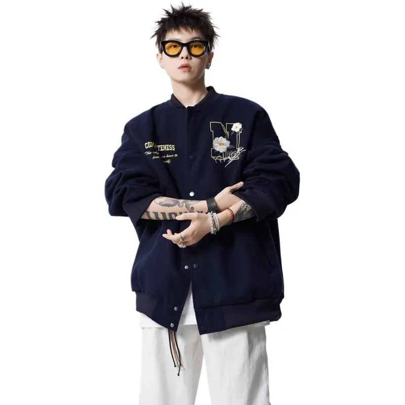 M MAICCO Design Letter Embroidery American Trendy Brand Windbreaker Jackets & Coats Unisex-17
