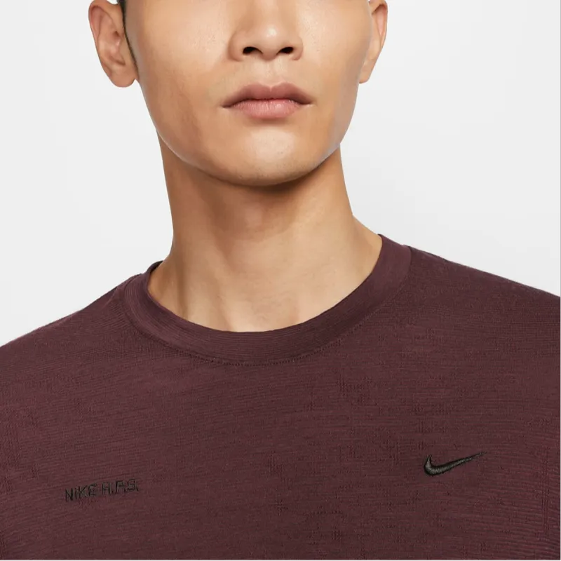 Nike A.P.S.Dri-FIT ADV Axis Performance System T-Shirt Men's Vibrant Burgundy Wine Red-4