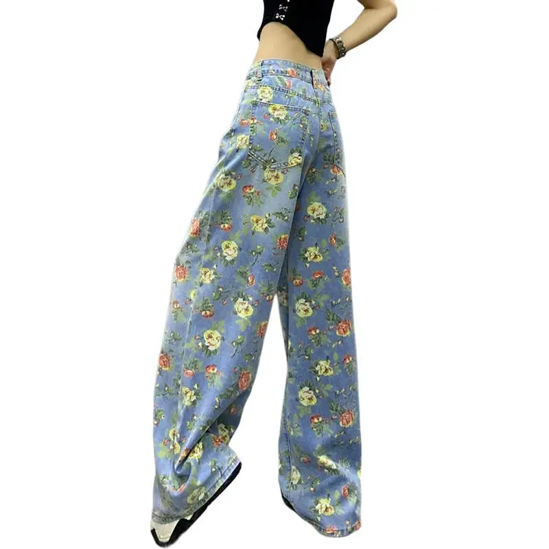 KULAIYA Jeans Women's Print-4