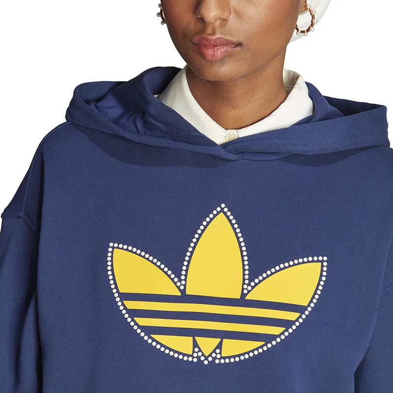 Adidas Originals Trefoil Sweatshirts Women's Dark Blue-4