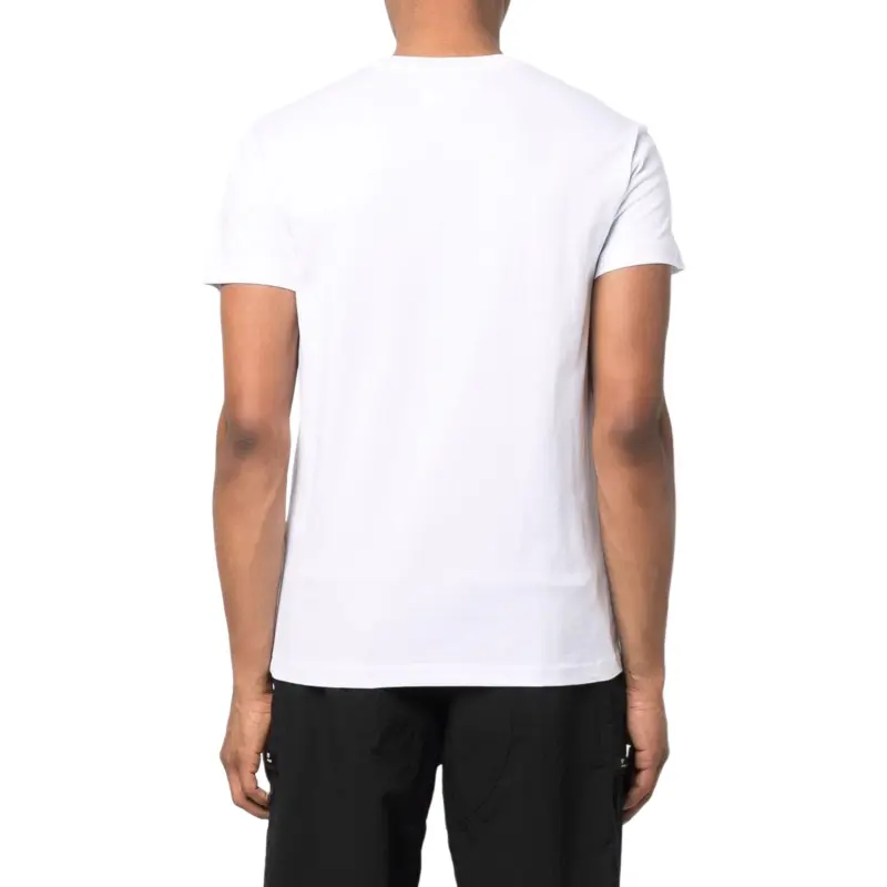 VERSACE Logo patch Cotton T shirt-2