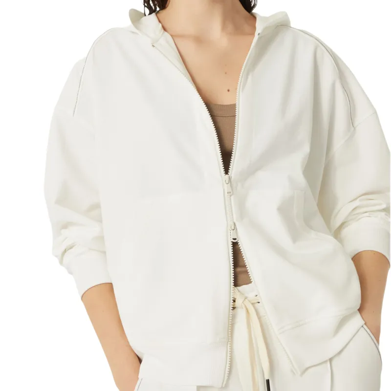 Brunello Cucinelli Monili Embellished Zipped Hoodie-3