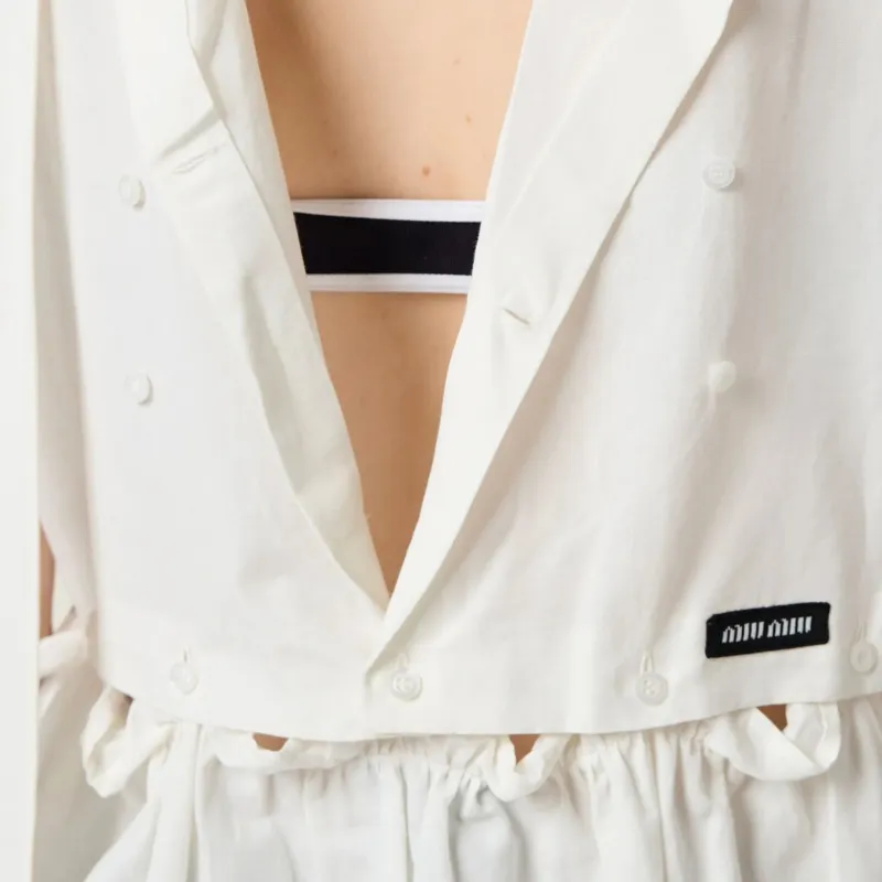 MIU MIU Logo patch Dress-3