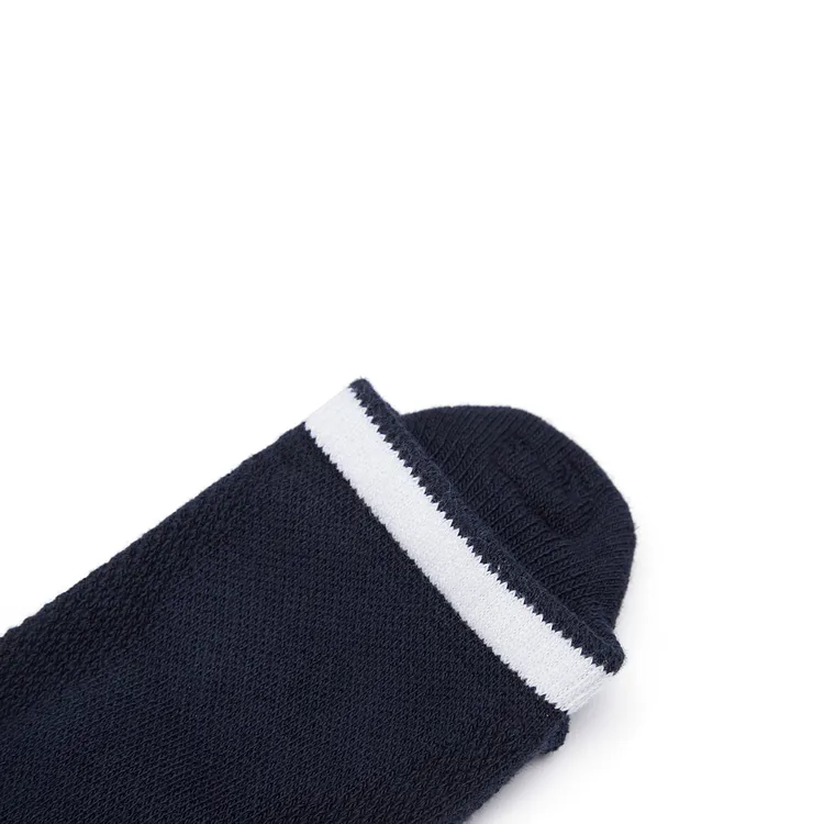 LACOSTE Ankle Socks Men's 1 Pack Navy Blue/White-4