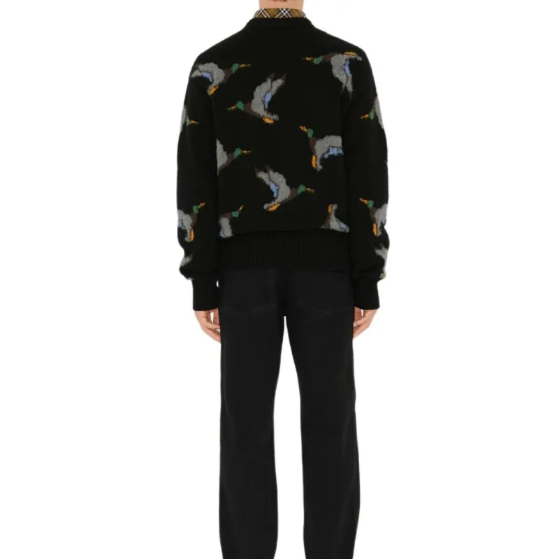 Burberry Duck Intarsia Knit Crewneck Jumper-2