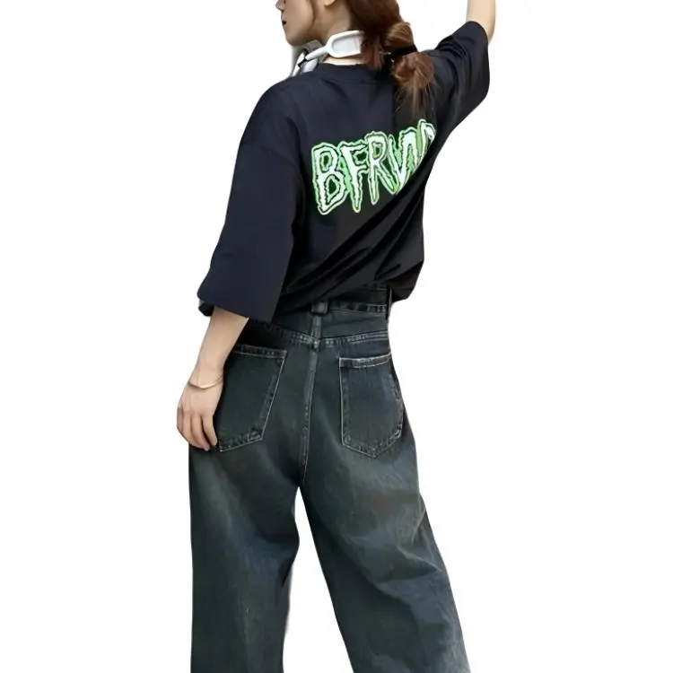 Balenciaga T Shirt Loose Fit Style Unisex Black-2
