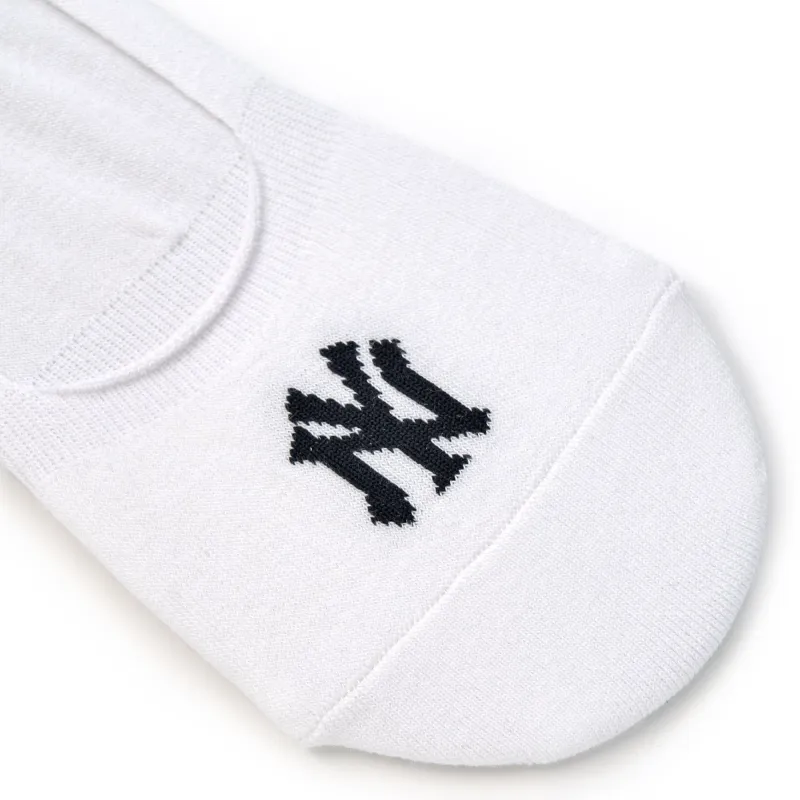 MLB No Show Socks Unisex 3 Pack White-1