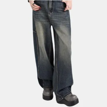 YINLEI Jeans Women's Golden Blue Pants