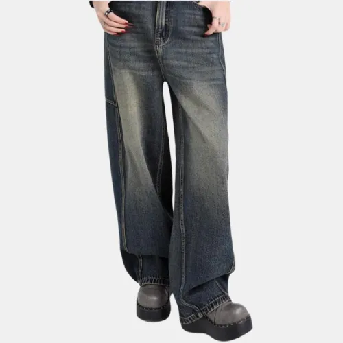 YINLEI Jeans Women's Golden Blue Pants