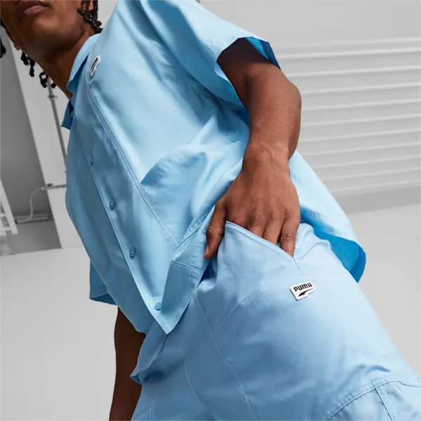 PUMA SS23 Downtown Casual Shorts Men Light Blue-4