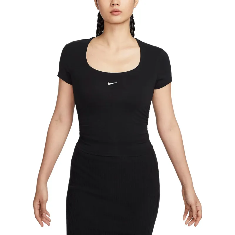 Nike Sportswear Chill Knit Women's Short-Sleeve T-shirt Black-2