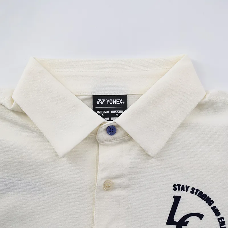 YONEX Li Zongwei Series Polo Shirt Unisex Natural Color-4