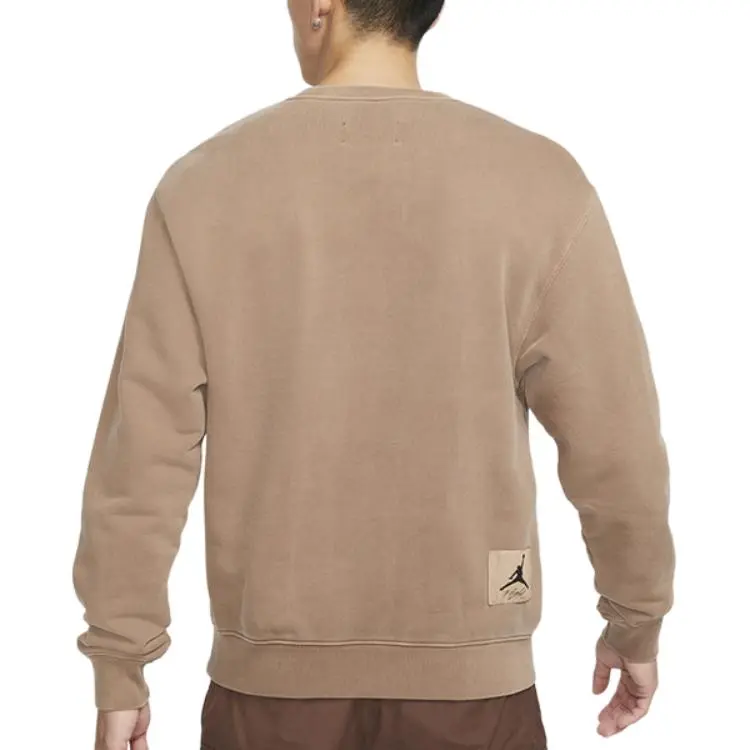 Jordan Sweatshirt Fall Men's Camel-3