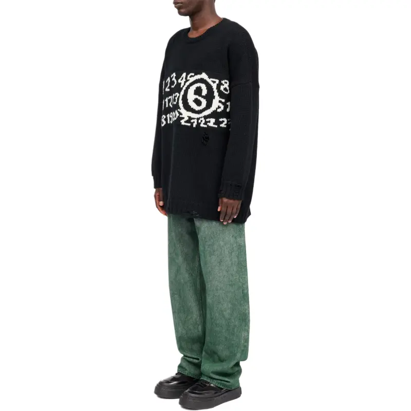 MM6 Maison Margiela Numeric Distressed Jumper-2